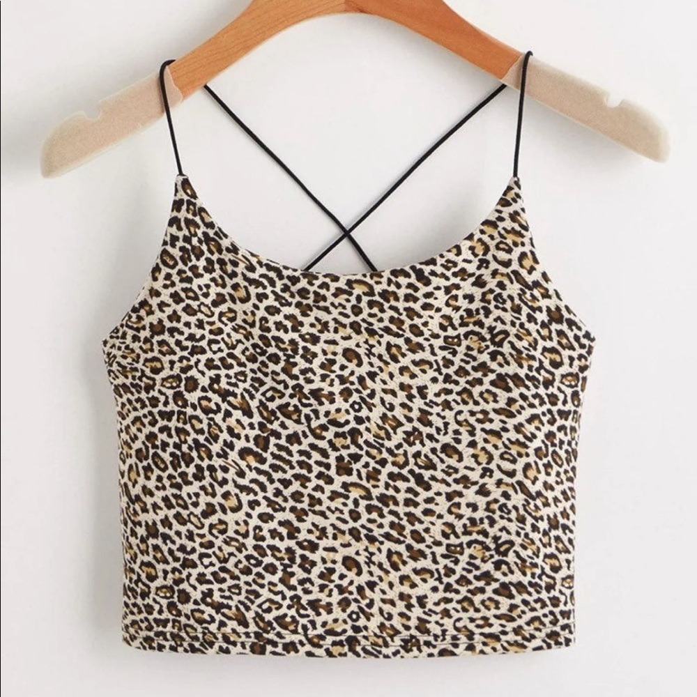 Leopard tank top brand new, size medium